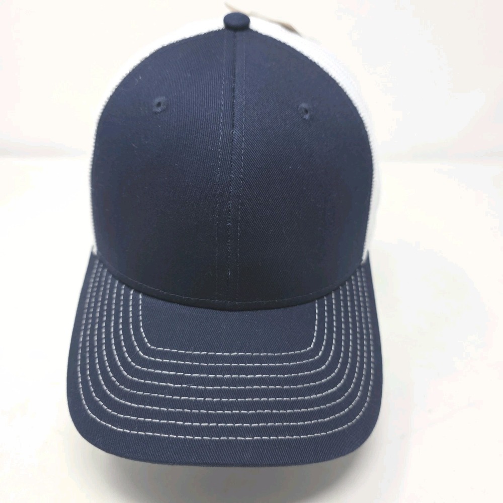 The Game Trucker Hat Mens OS Navy Blue White Mesh Back Snapback Outdoor NWT